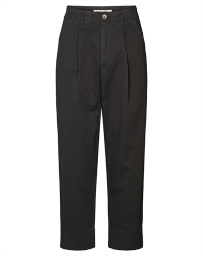 Rabens Saloner - Raina Canvas Light Pleat Hose - Faded Black